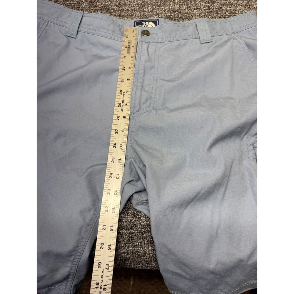 The North Face Mens Light Blue Ripstop Cargo Shorts Size 40 R Hiking Utility - Picture 9 of 10